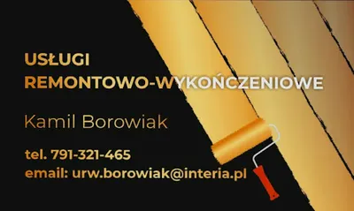Usługi Remontowo-Wykończeniowe Kamil Borowiak